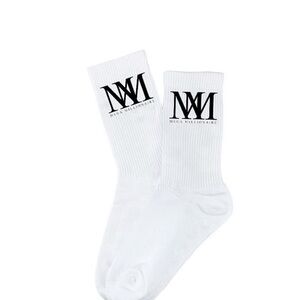 White Crew Socks
